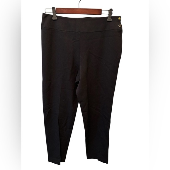 VTG LRL Lauren Ralph Lauren Classic Black Wool Trouser Pant 10X30 Business Work - Picture 1 of 6